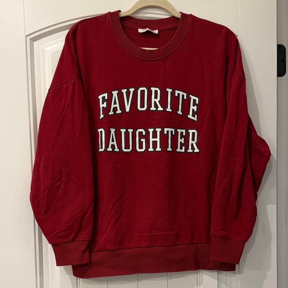Favorite Daughter Burgundy Crewneck Sweatshirt